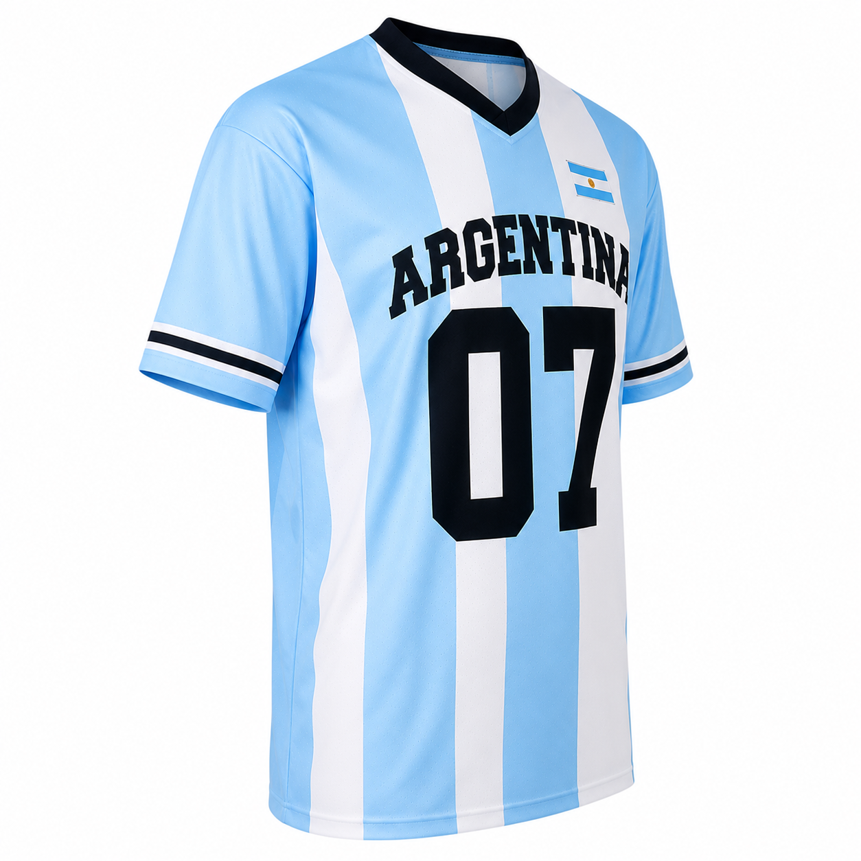 Camiseta Argentina 2026 Edición Aficionado | Diseño Clásico Celeste y Blanco