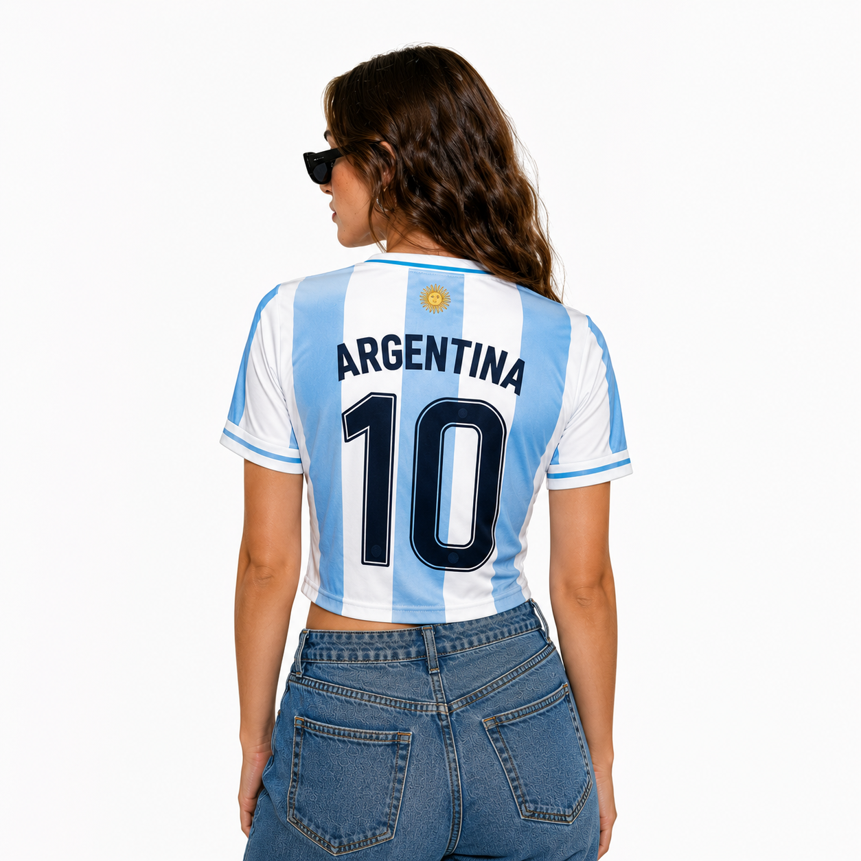 Crop Top Argentina 2026 Mujer | Edición Premium Aficionada